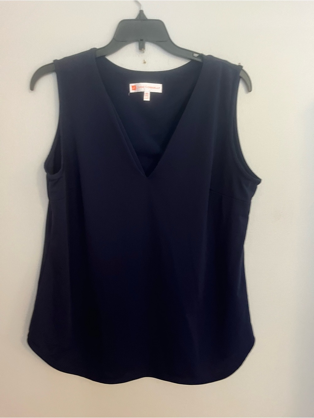 Jude Connally Sleeveless V-Neck Shell Top - Navy